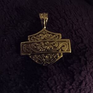 Harley-Davidson Gold Ornate Necklace